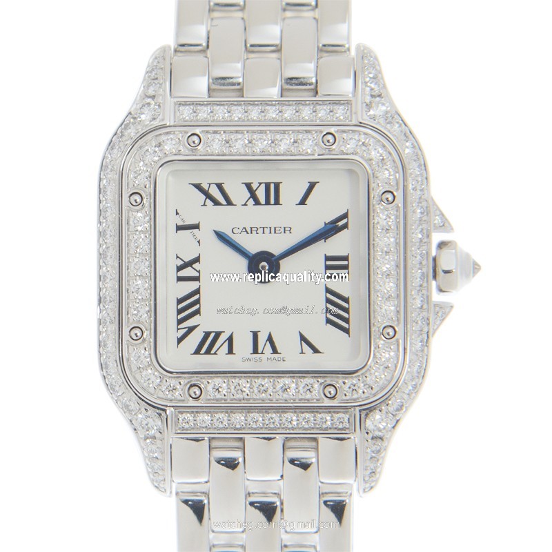 Cartier PANTHeRE DE CARTIER WJPN0019 Quartz 18kt White Gold & Diamond Silver