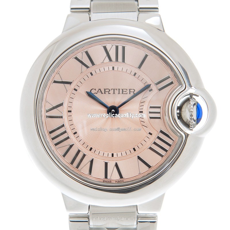 Cartier BALLON BLEU WSBB0033 Quartz Stainless Steel Pink