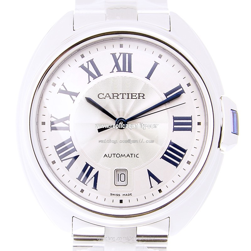 Cartier CLe DE CARTIER WSCL0007 Automatic Stainless Steel Silvery & White