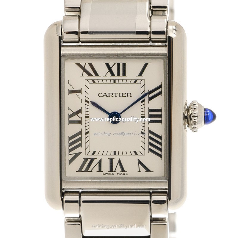 Cartier TANK WSTA0051 Quartz Stainless Steel Silver
