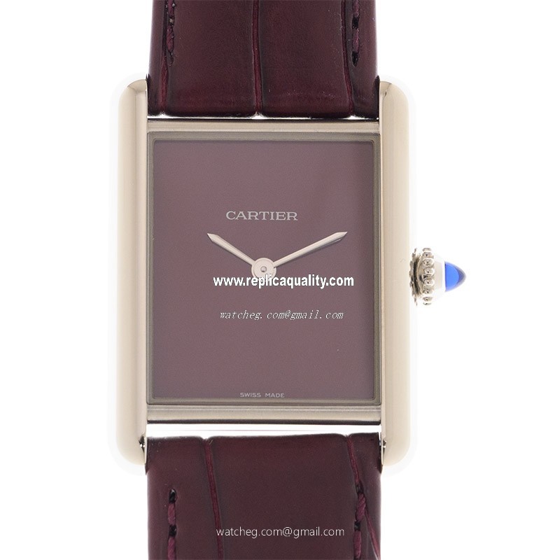 Cartier TANK WSTA0054 Quartz Stainless Steel Red