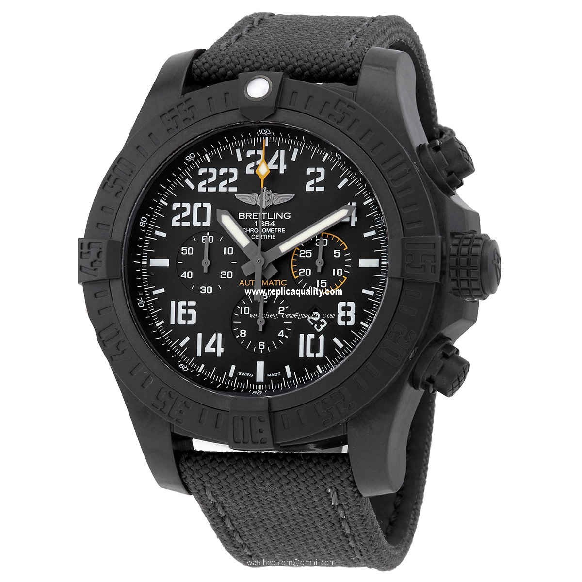 Breitling AVENGER HURRICANE XB1210E41B1W1 Automatic BREITLIGHT? Black