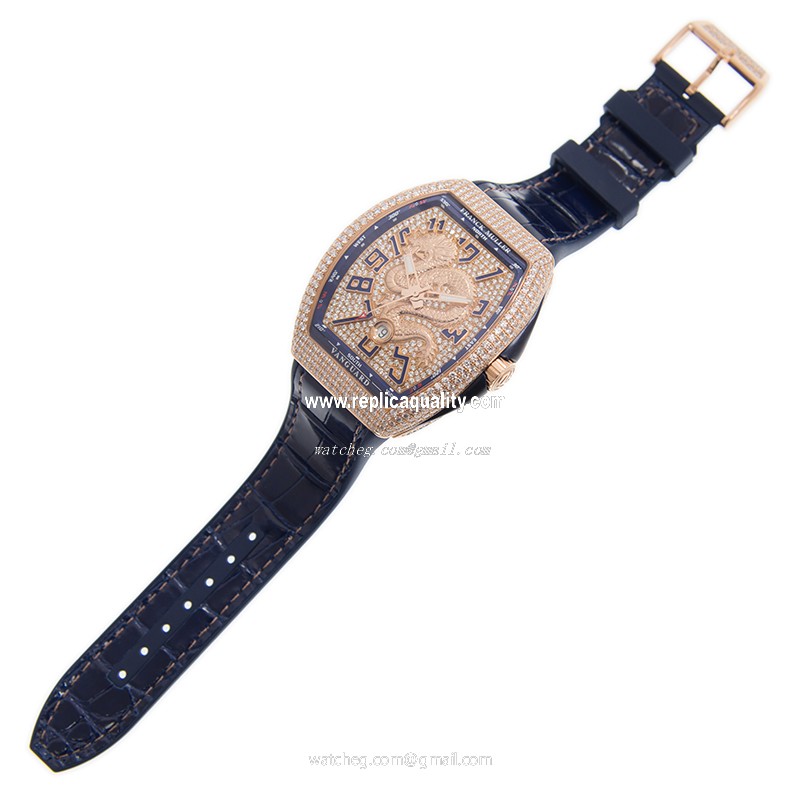 Franck Muller V 45 SC DT D CD DRAGON KING (5N.BL) 2
