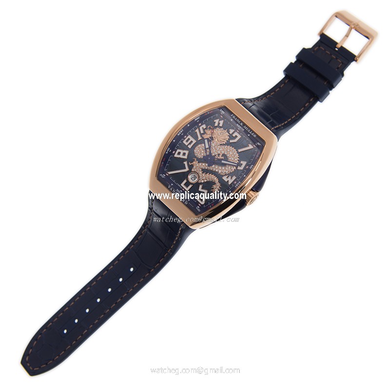 Franck Muller V 45 SC DT DIA DRAGON KING (5N.BL) 2