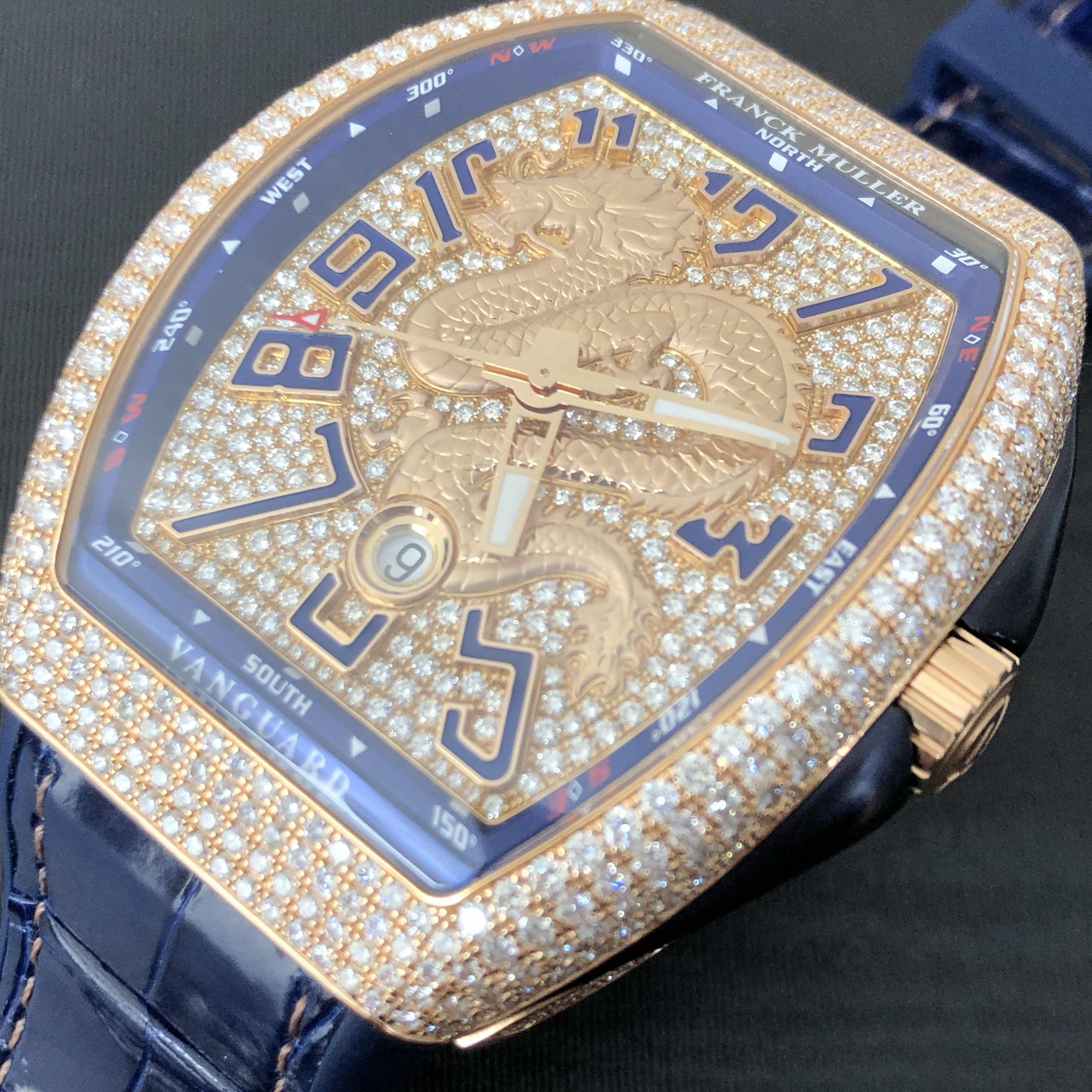 Franck Muller V 45 SC DT D CD DRAGON KING (5N.BL) 6