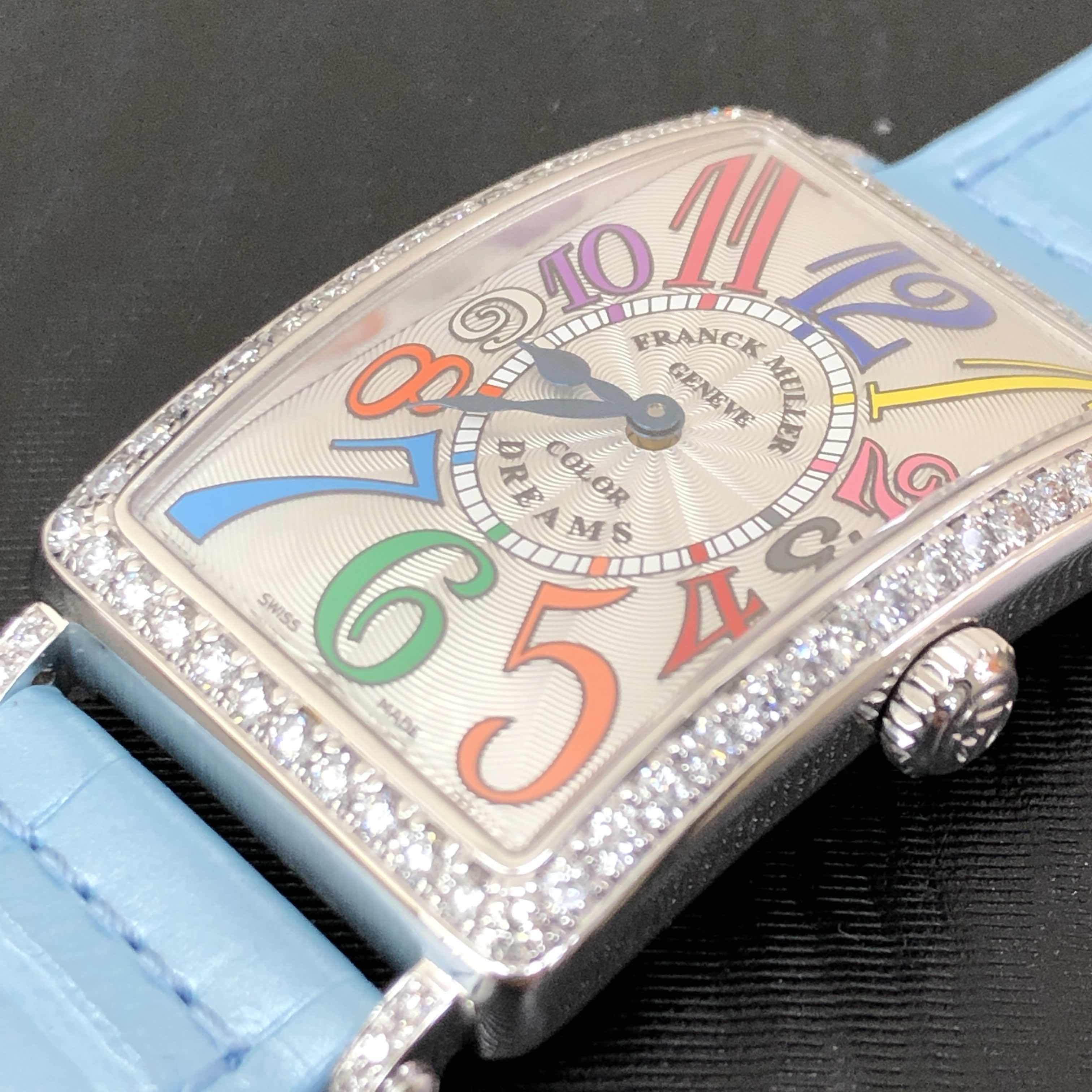 Franck Muller 952 QZ COL DRM D 1R (AC) - BABY BLUE STRAP 6