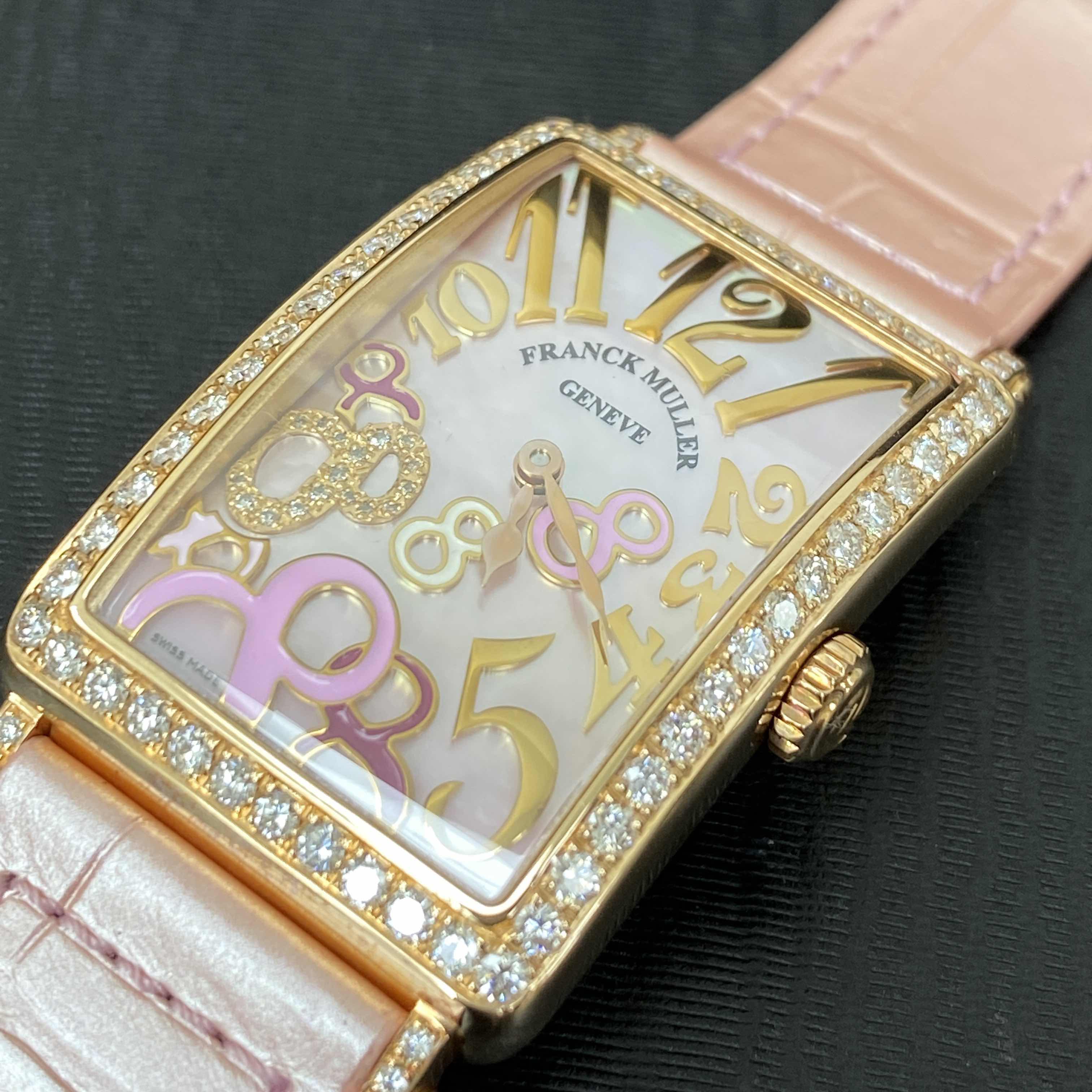 Franck Muller 952 QZ REL 8CD MOP RS D 1R (5N)-PINK  6