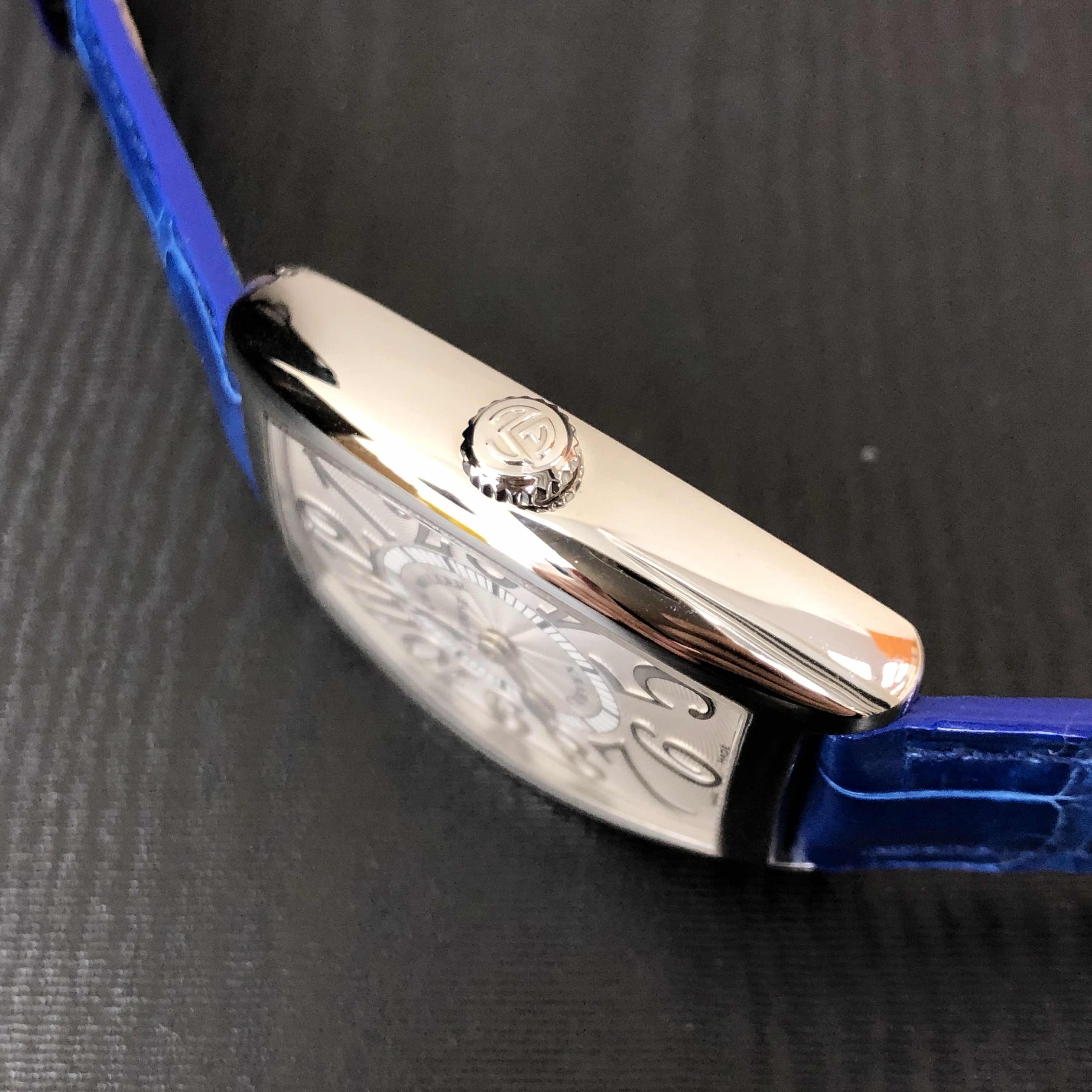 Franck Muller 7502 QZ REL(AC) - BLUE STRAP 7
