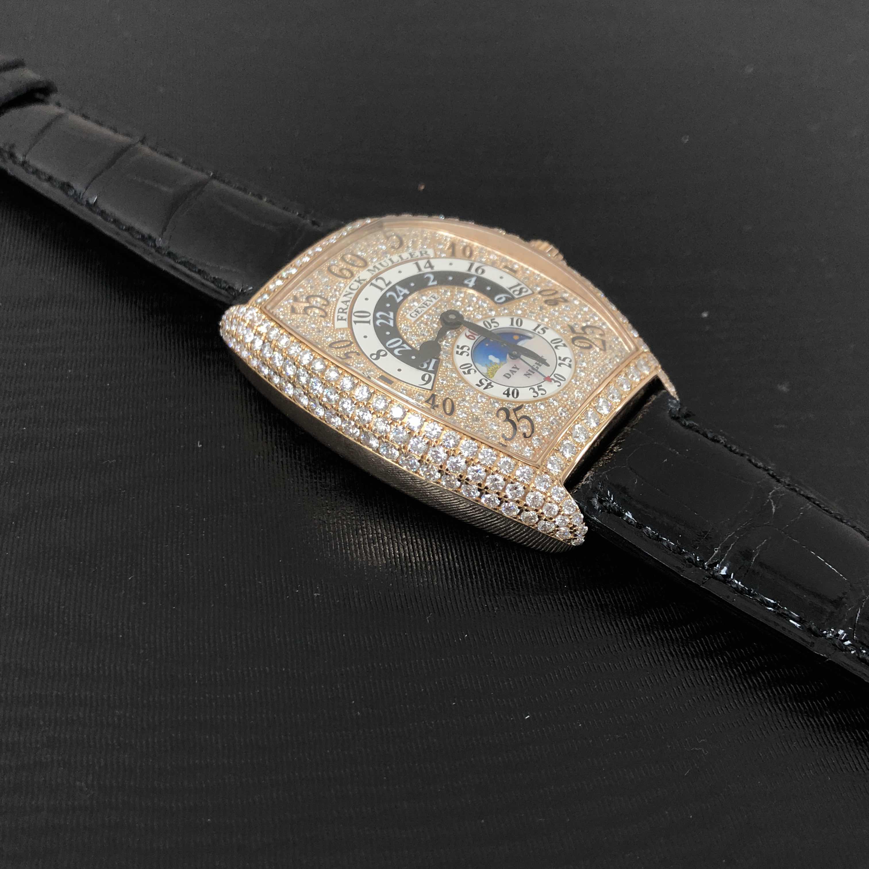 Franck Muller 7880 H R JN D CD (5N)-BLACK STRAP 7