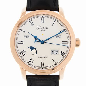 Glashutte SENATOR MANUAL WINDING SKELETONIZED 100-02-22-05-05 Automatic 18kt Rose Gold Silver