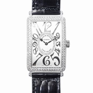 Franck Muller LONG ISLAND 1000 QZ D CD 1R (OG) Automatic 18kt White Gold & Diamond Silver