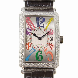 Franck Muller LONG ISLAND 1000 SC COL DRM D (OG) Automatic 18kt White Gold & Diamond Silver