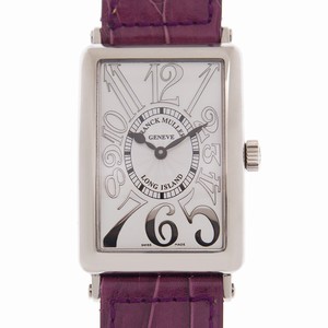 Franck Muller LONG ISLAND 1000 SC REL (OG) - PURPLE STRAP Automatic 18kt White Gold Silver