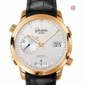 Glashutte SENATOR MANUAL WINDING SKELETONIZED 100-13-01-01-04 Automatic 18kt Rose Gold Silvery & White
