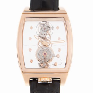 Corum BRIDGE 100.160.55/0F01 0000 Manual Wind 18kt Rose Gold Transparent