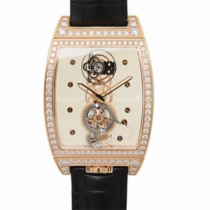 Corum BRIDGE 100.161.85-0F01 0000 Manual Wind 18kt Rose Gold & Diamonds Transparent