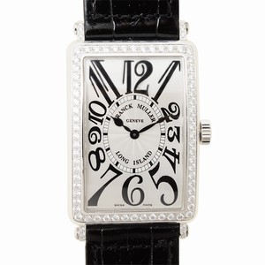 Franck Muller LONG ISLAND 1002 QZ D 1R (AC) Quartz Stainless Steel & Diamonds Silver