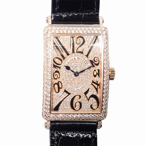 Franck Muller LONG ISLAND 1002 QZ D CD (5N) Quartz 18kt Rose Gold & Diamonds Gold