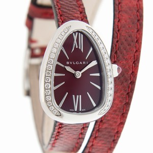 Bulgari SERPENTI 102780 Quartz Stainless Steel & Diamonds Red