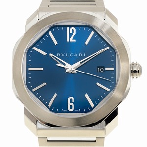 Bulgari OCTO ROMA 102856 Automatic Stainless Steel Blue 