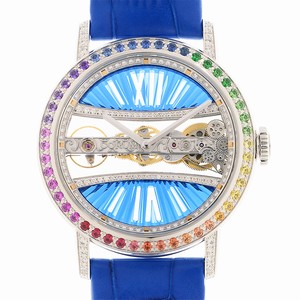 Corum GOLDEN BRIDGE 113.001.69/0F03 BD91G  Manual Wind 18kt White Gold & Diamond Transparent