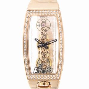 Corum BRIDGE 113.102.85-V880.0000 Manual Wind 18kt Rose Gold & Diamonds Transparent Skull