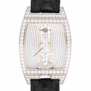Corum BRIDGE 113.158.69/0001 GR34 Manual Wind 18kt White Gold & Diamond Silver