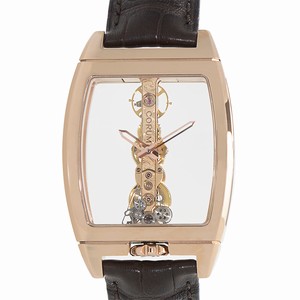 Corum BRIDGE 113.160.55/0002 0000 Manual Wind 18kt Rose Gold Transparent Skull