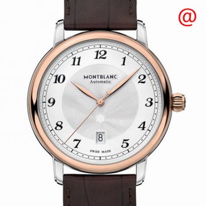 Mont Blanc STAR LEGACY 117576 Automatic 18kt Rose Gold & Steel Silver