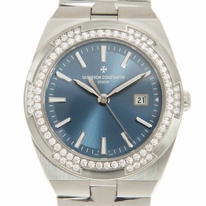 Vacheron Constantin OVERSEAS 1205V/100A-B590 Quartz Stainless Steel & Diamonds Blue 