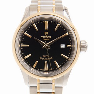Tudor STYLE 12103-65013-BK Automatic 18kt Gold & Steel Black