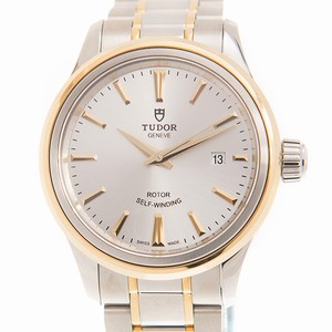 Tudor STYLE 12103-65013-SV Automatic 18kt Gold & Steel Silver