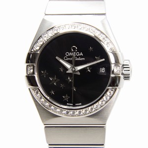 Omega CONSTELLATION 123.15.27.20.01.001 Automatic Stainless Steel & Diamonds Black