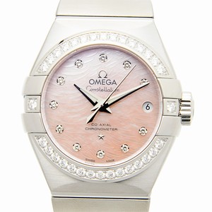 Omega CONSTELLATION 123.15.27.20.57.002 Automatic Stainless Steel & Diamonds Pink