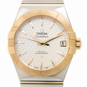 Omega CONSTELLATION 123.20.38.21.02.009 Automatic 18kt Gold & Steel Silvery & White