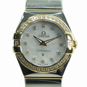 Omega CONSTELLATION 123.25.24.60.55.007 Quartz 18kt Gold & Diamond & Steel White