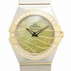 Omega CONSTELLATION 123.25.24.60.57.001 Quartz 18kt Gold & Diamond & Steel Gold