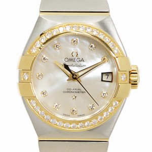 Omega CONSTELLATION 123.25.27.20.55.003 Automatic 18kt Gold & Diamond & Steel Silver