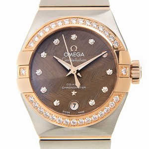 Omega CONSTELLATION 123.25.27.20.63.001 Automatic 18kt Rose Magic & Diamond Brown 