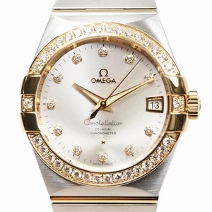 Omega CONSTELLATION 123.25.38.21.52.002 Automatic 18kt Gold & Diamond & Steel Silver