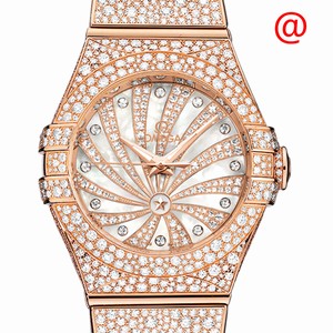 Omega CONSTELLATION 123.55.31.20.55.006 Automatic 18kt Rose Gold & Diamonds White