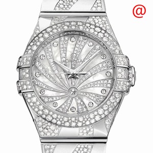 Omega CONSTELLATION 123.55.31.20.55.009 Automatic 18kt White Gold & Diamond White