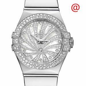 Omega CONSTELLATION 123.55.31.20.55.011 Automatic 18kt White Gold & Diamond White