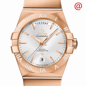 Omega CONSTELLATION 123.55.38.22.02.001 Automatic 18kt Rose Gold Silver