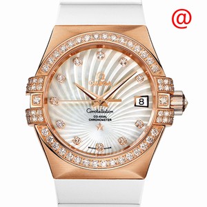 Omega CONSTELLATION 123.57.35.20.55.001 Automatic 18kt Rose Gold & Diamonds White