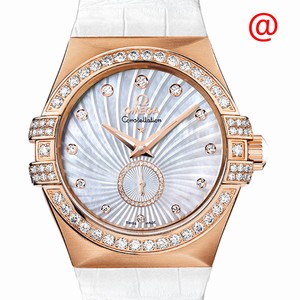 Omega CONSTELLATION 123.58.35.20.55.001 Automatic 18kt Rose Gold & Diamonds White