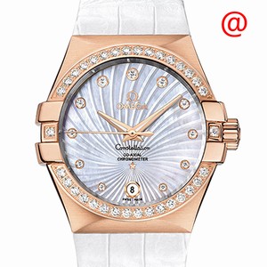 Omega CONSTELLATION 123.58.35.20.55.003 Automatic 18kt Rose Gold & Diamonds White