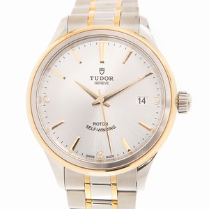 Tudor STYLE 12503-65053-369DI-SV Automatic 18kt Gold & Steel Silver