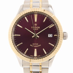 Tudor STYLE 12513-65053-PUR Automatic 18kt Gold & Steel Deep Purple 