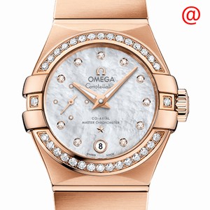 Omega CONSTELLATION 127.55.27.20.55.001 Automatic 18kt Rose Gold & Diamonds White